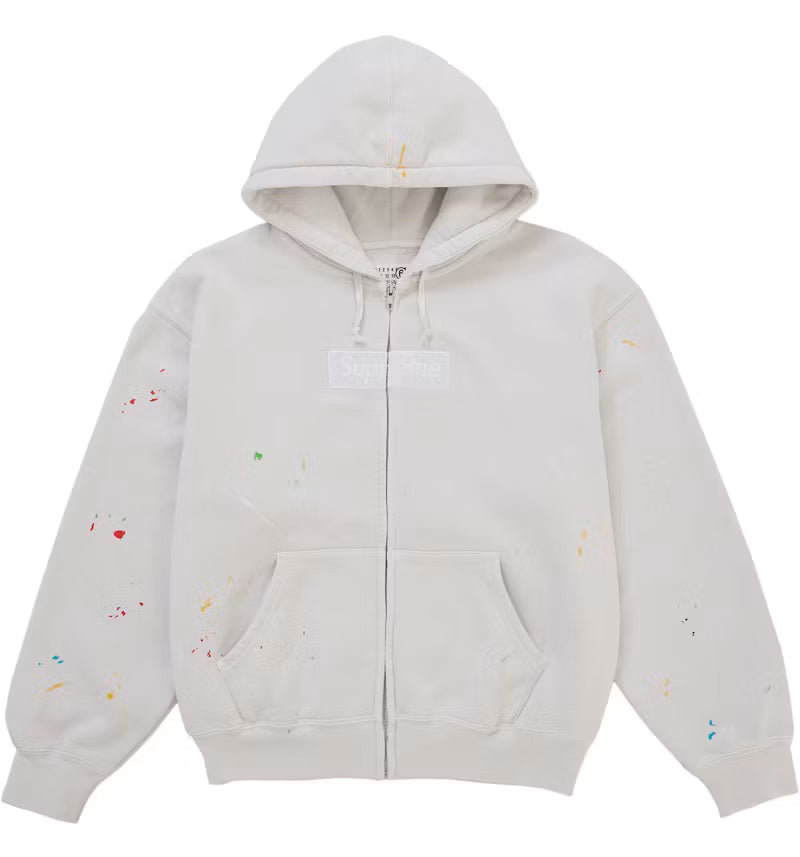 Supreme MM6 Maison Margiela Box Logo Zip Up Hooded Sweatshirt